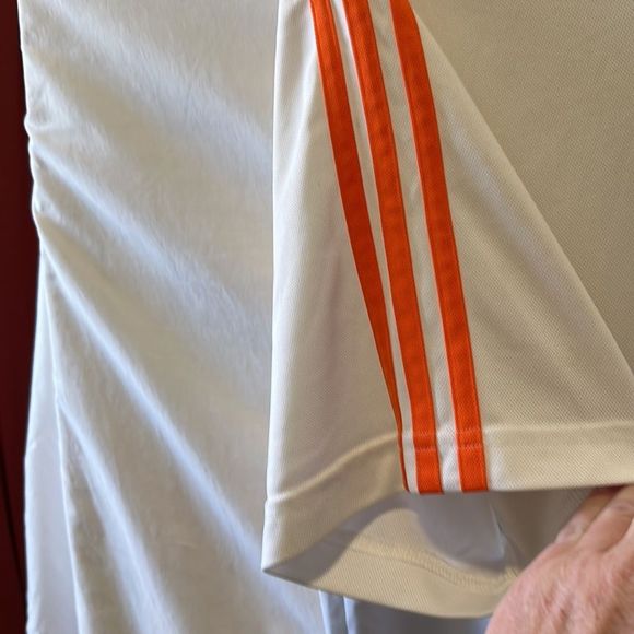 adidas Shirts Adidas Mens Xxl White W Orange Adidas Stripes On